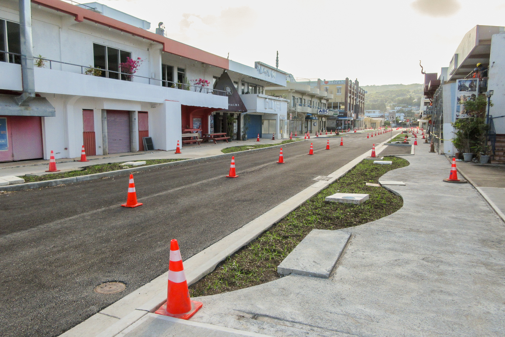 Newly reopened Roads in Garapan