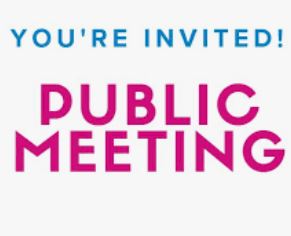 You're invited public meeting