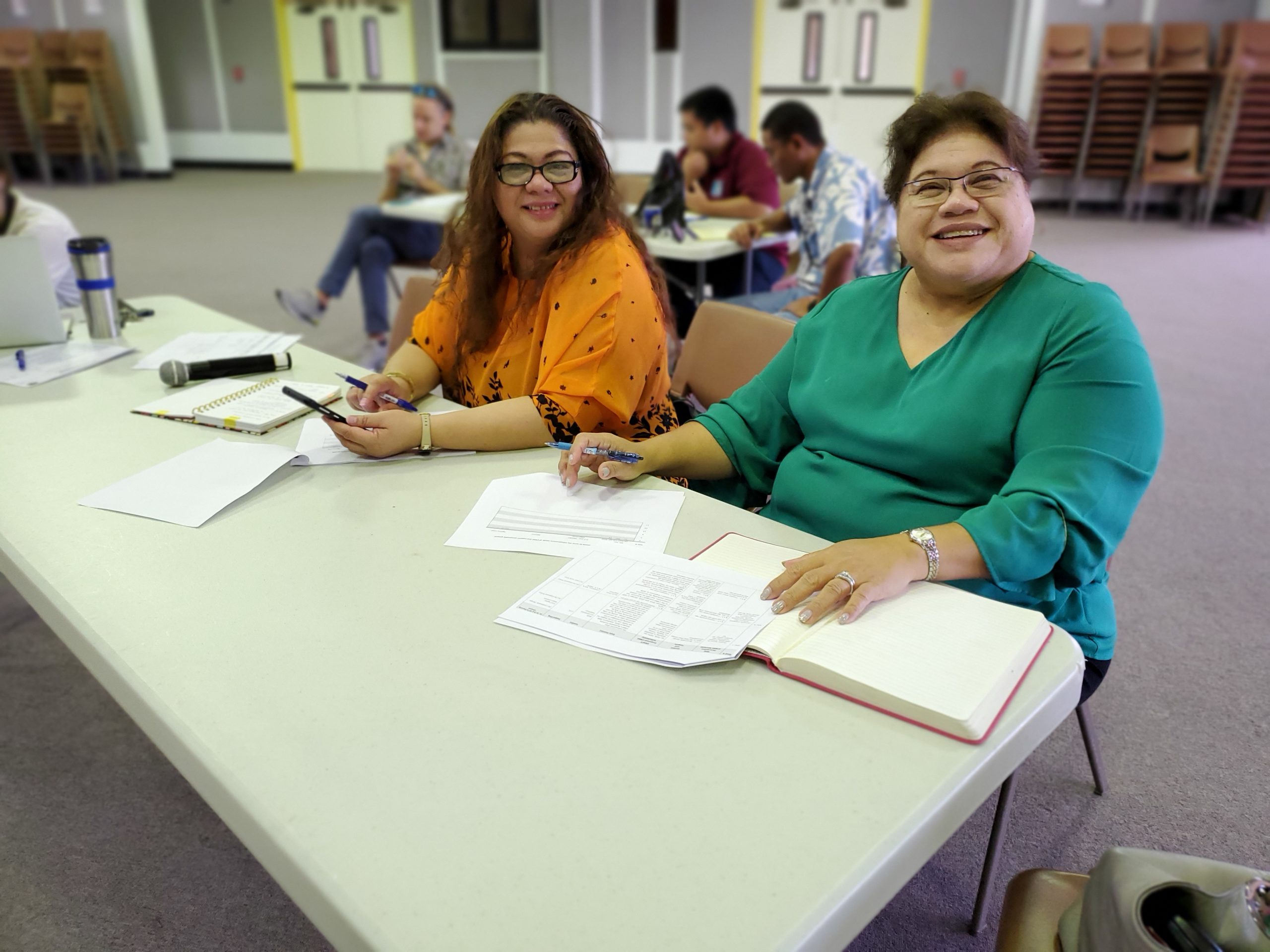 Capital Improvement Project Administrator Elizabeth S. Balajadia and Technical Analyst Nerissa Benavente