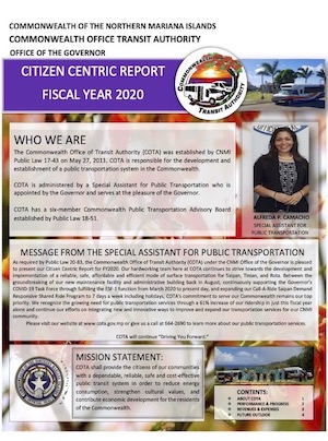 2020 COTA Citizen Centric Report cover art