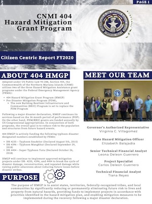 2020 Hazard Mitigation Grant Program (HMGP) Citizen Centric Report cover art