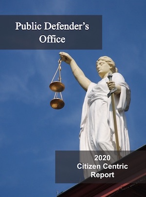 2020 Public Defenders Office (PDO) Citizen Centric Report cover art