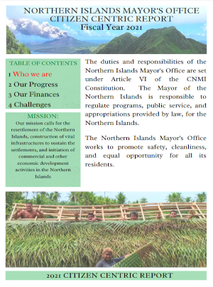 2021 Northern Islands Mayors Office Citizen Centric Report cover art