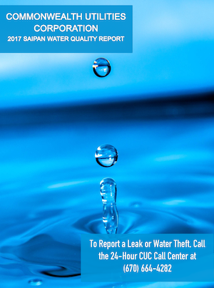 2017 CUC Water Quality Report - Saipan cover art