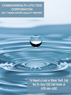 2017 CUC Water Quality Report - Tinian cover art