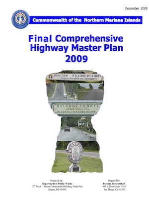 2009 CNMI Highway Master Plan cover art