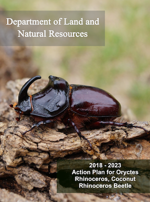 2018-2023 DLNR Action Plan For Oryctes rhinoceros, Coconut Rhinoceros Beetle cover art