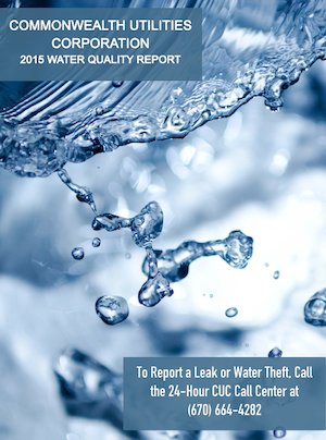 2015 CUC Water Quality Report cover art