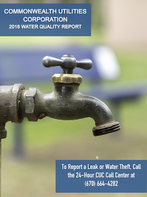 2016 CUC Water Quality Report cover art