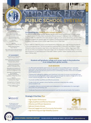 2019 Public School System (PSS) Citizen Centric Report cover art