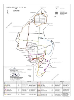 2019 DPW Route Map – Tinian cover art